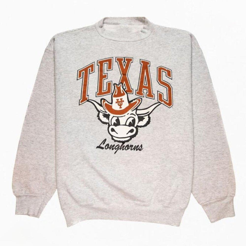 Retro Ncaa Texas Longhorns Logo Sweatshirt